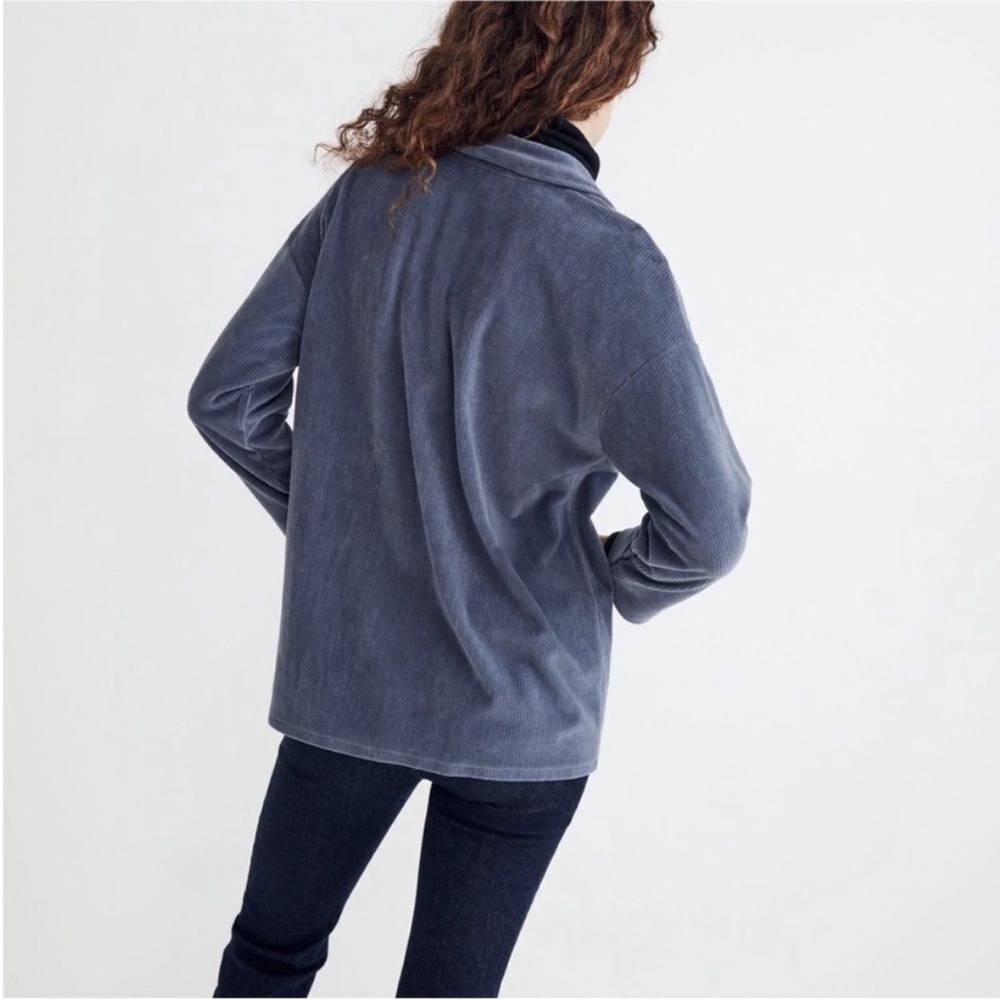 Madewell Women's Slate Gray Corduroy Blazer - Picture 3 of 7
